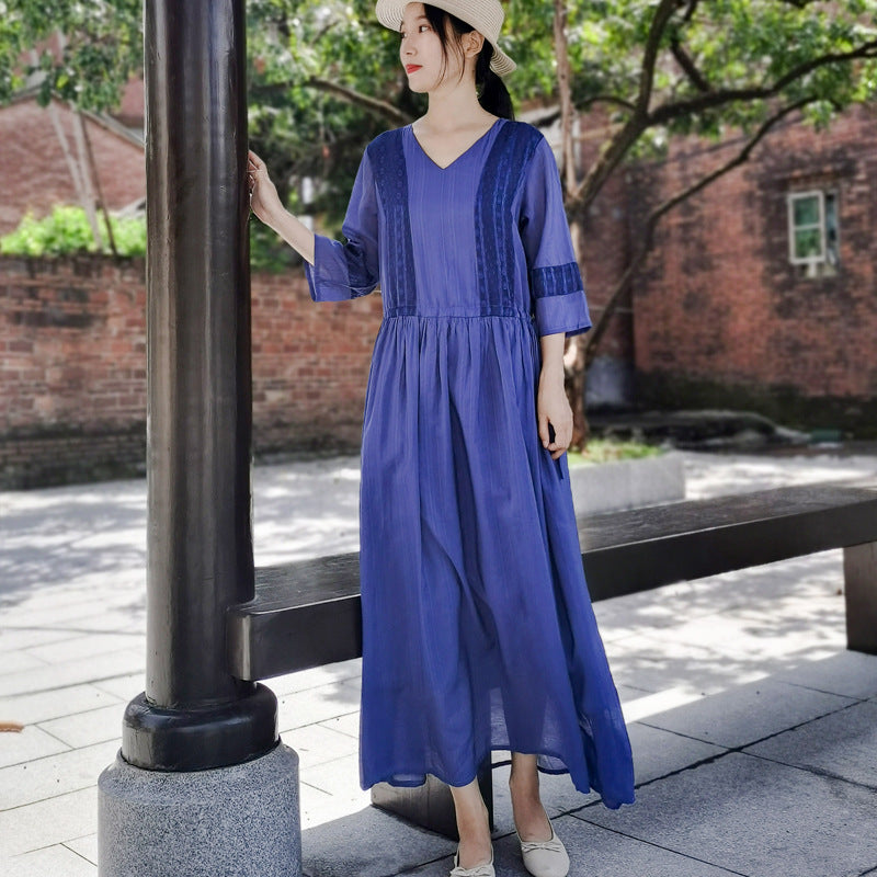 Ethnic Women Summer Linen Dresses