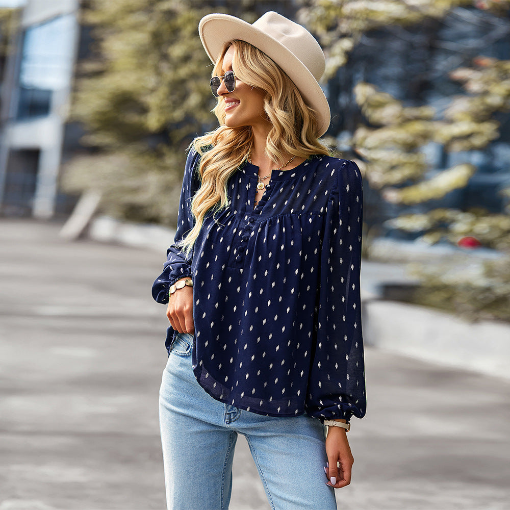 Casual Women Long Sleeves Blouses
