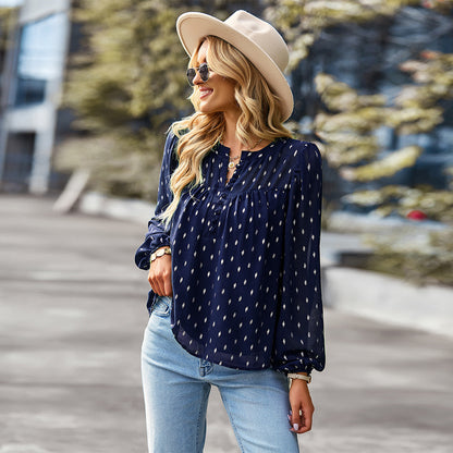 Casual Women Long Sleeves Blouses