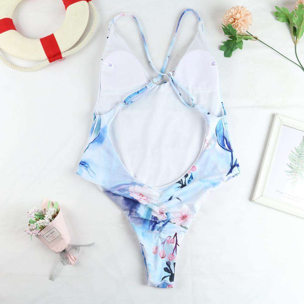Sexy Women Fox Print One Piece Swimsuits-STYLEGOING