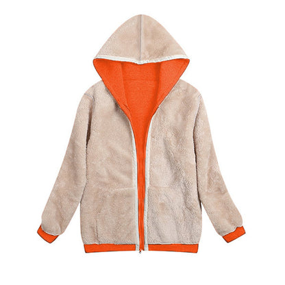 Plus Sizes Winter Women Hoodies Zipper Overcoat
