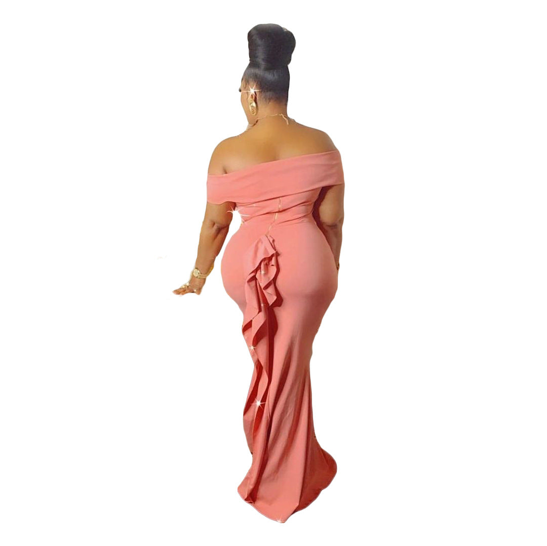 Off The Sholuder Plus Sizes Long Party Dresses for Women