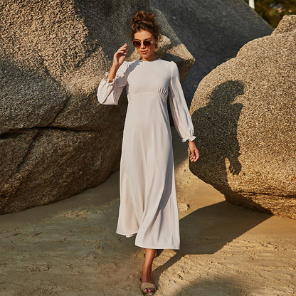 Summer Chiffon Long Sleeves Dresses