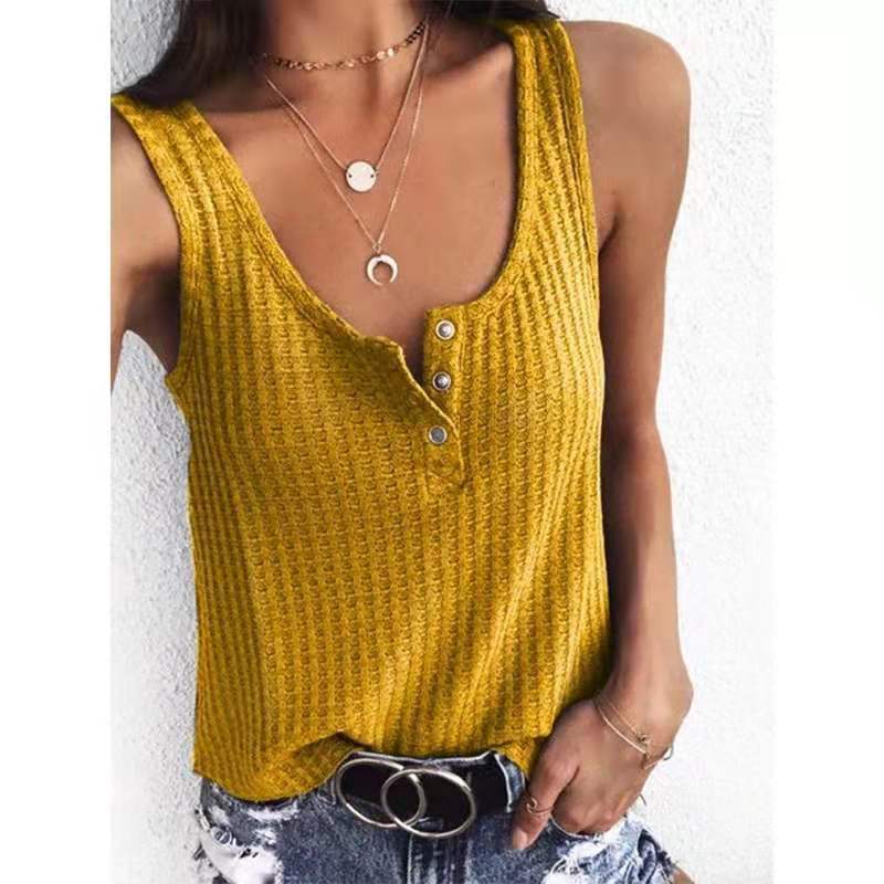 Summer U Neck Sleeveless Tank Tops