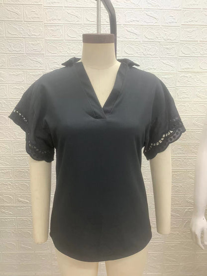 Casual Summer Short Sleeves Women Shirts