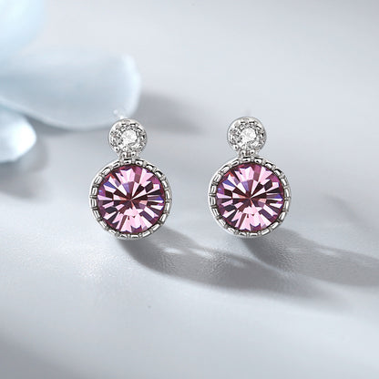 Fashion Crystal Sliver Earrings Stud for Women