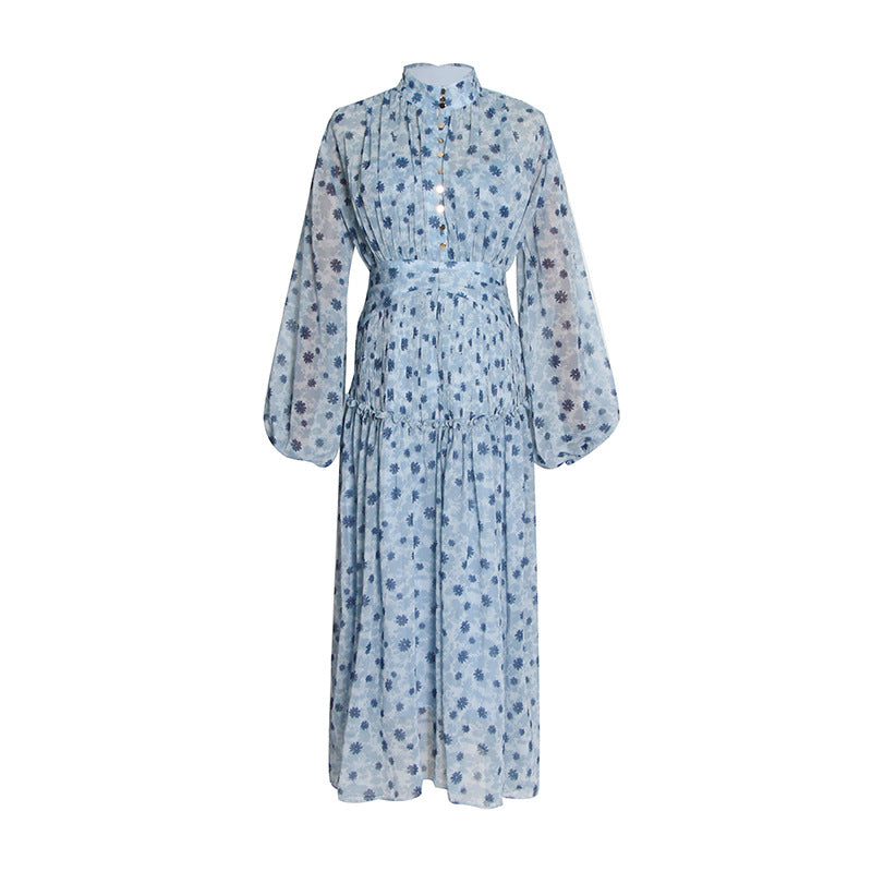 Vintage Ruffled Fall Long Sleeves Dresses