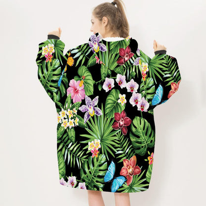 3D Plants and Flowers Cozy Sleeves Blanket-Plant-7-Adult-Free Shipping at meselling99