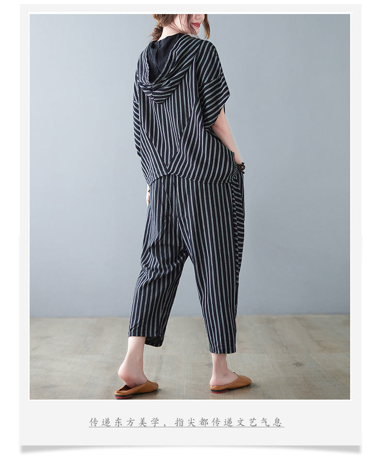 Summer Two Pieces Tops and Harem Pants
