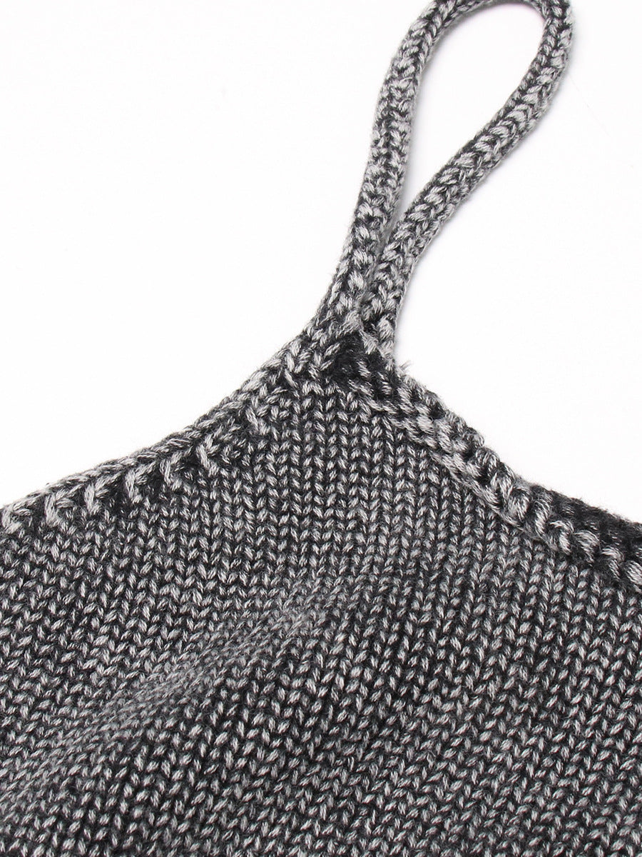 Designed Round Neck Two Pieces Knitted Sweaters