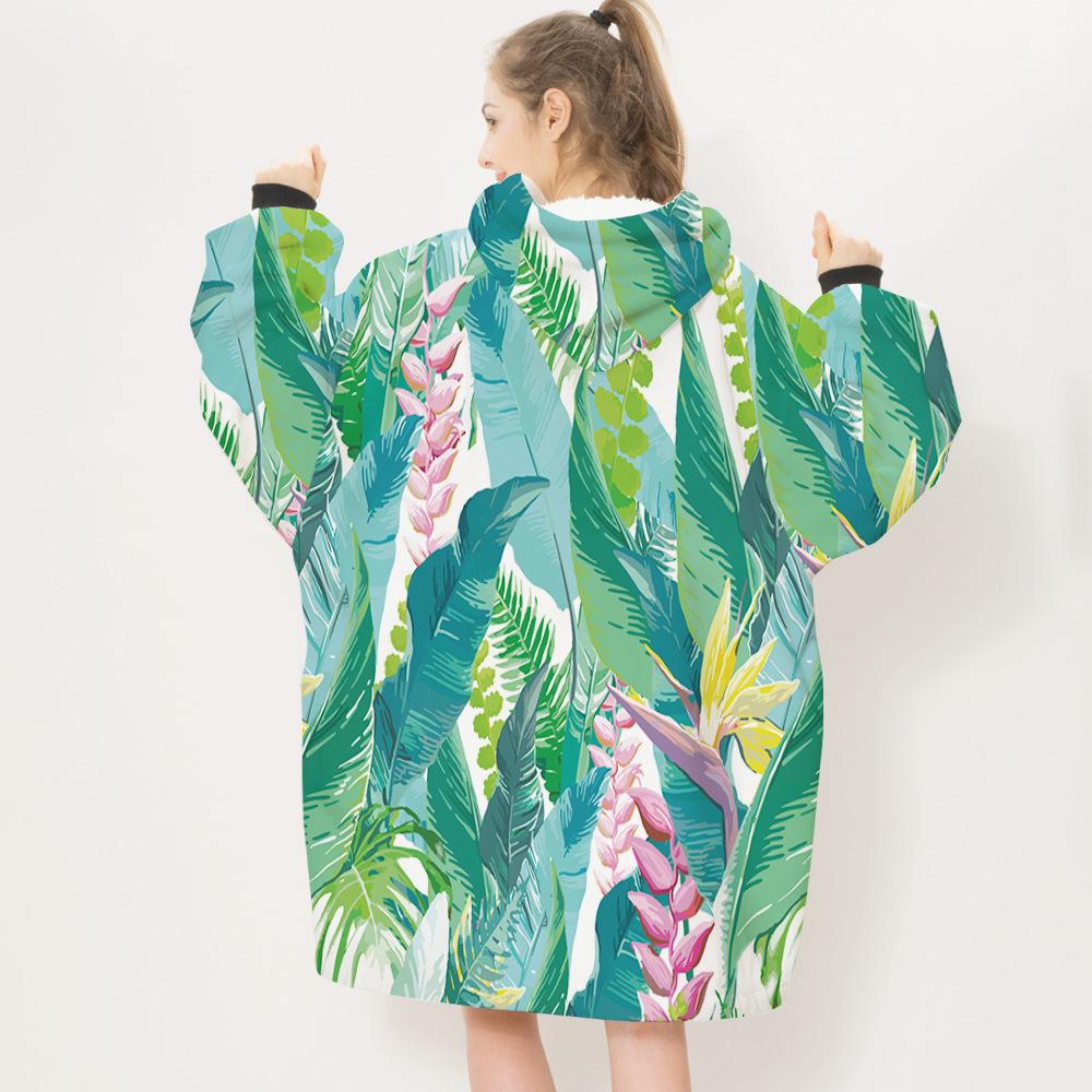 3D Plants and Flowers Cozy Sleeves Blanket-Plant-13-Adult-Free Shipping at meselling99