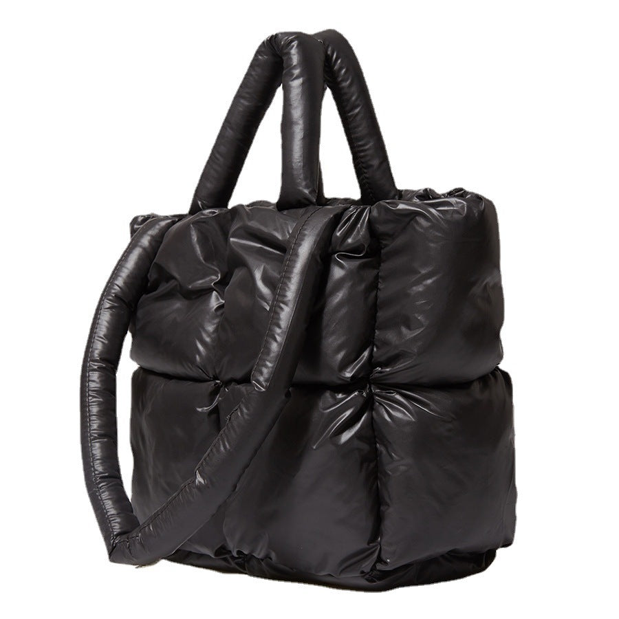 Fashion Down Women Handbags for Winter