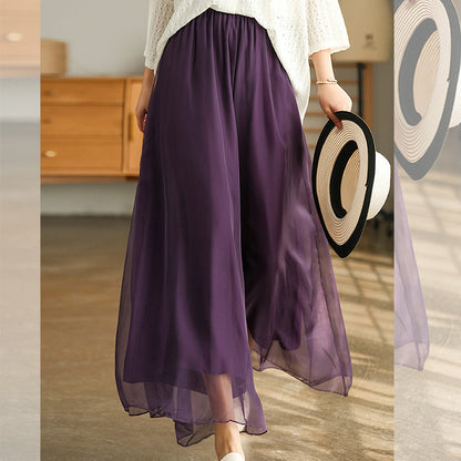 Fariy Summer Chiffon Women Plus Sizes Skirts
