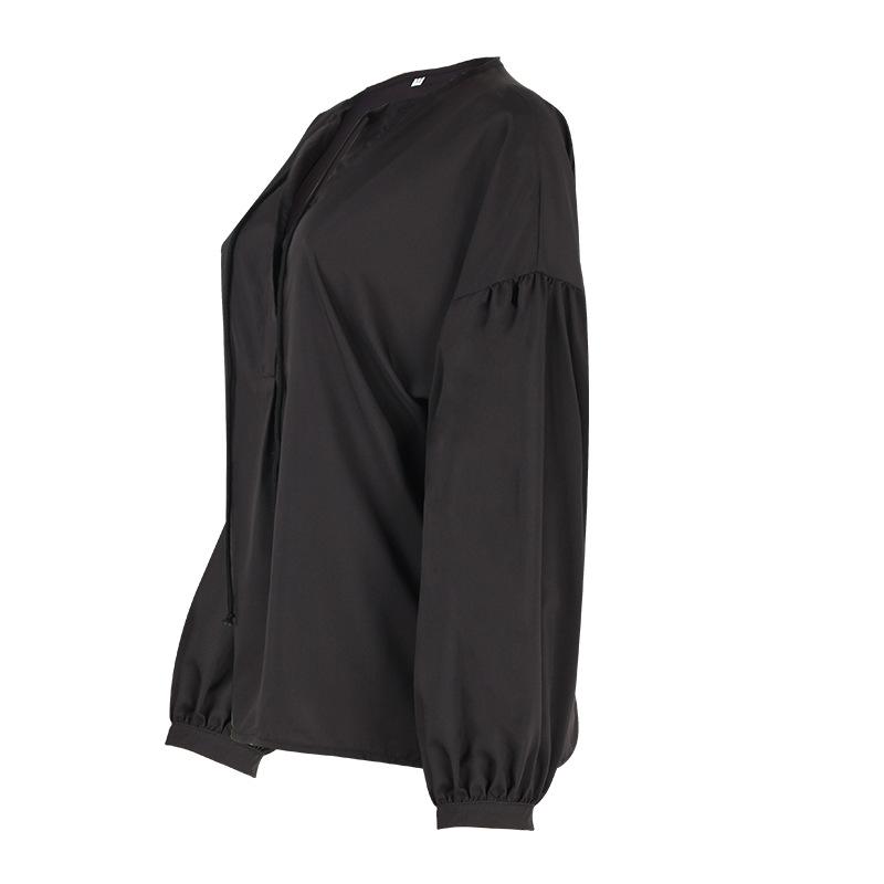 Simple Style V Neck Long Sleeves Leisure Shirts-STYLEGOING