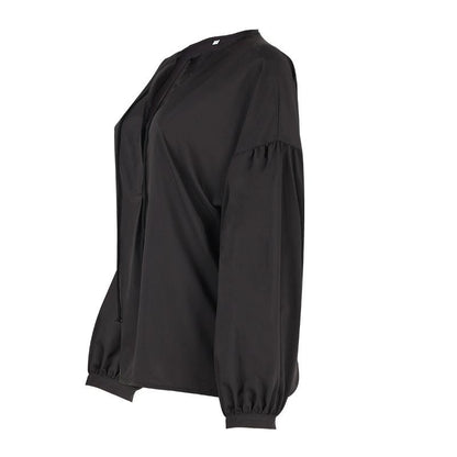 Simple Style V Neck Long Sleeves Leisure Shirts-STYLEGOING
