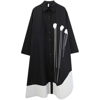 Elegant Long Sleeves Shirt Dresses for Women