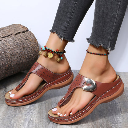 Summer Flip Flop PU Summer Beach Slippers