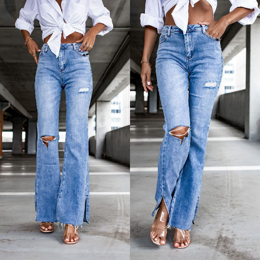 Casual Straight Women Autumn Jeans