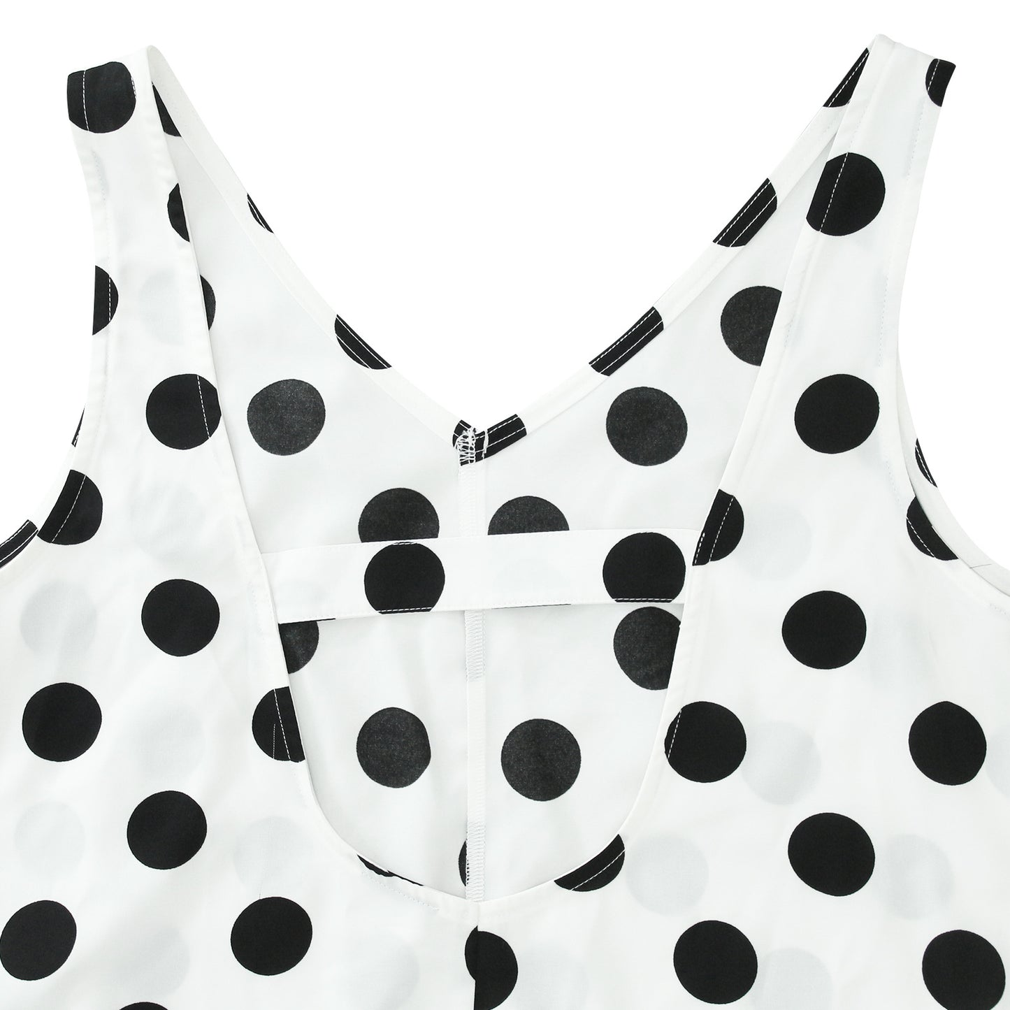 Casual Summer Dot Print Backless Women Jumpsuits