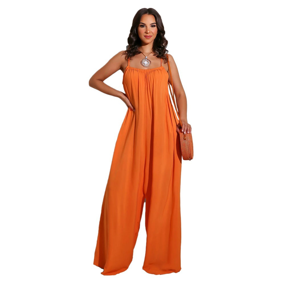 Sexy Casual Spaghetti Straps Women Jumpsuits