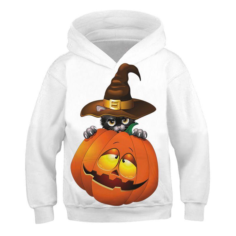 3D Print Halloween Cartoon Cat Hoodies-STYLEGOING