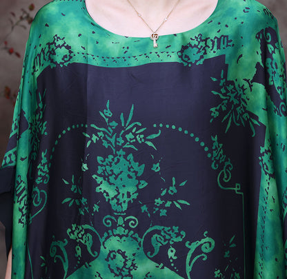 Vintage Print Summer Irregular Long Romper Dresses