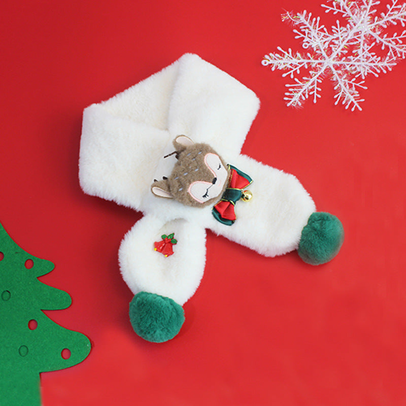 Christmas Elk Design Warm Scarves for Kids