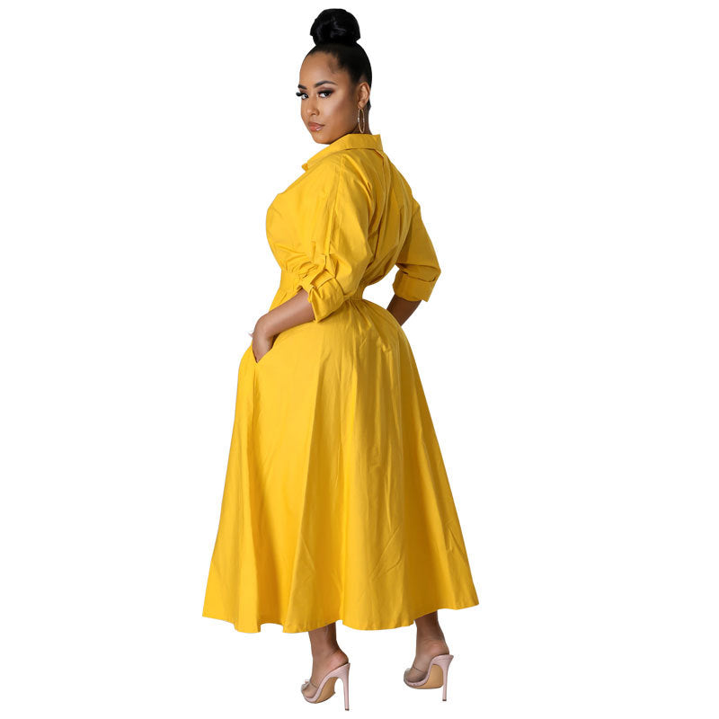Casual Plus Sizes Shirts Dresses