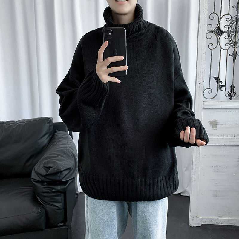 Winter Turtleneck Knitting Pullover Sweaters for Men