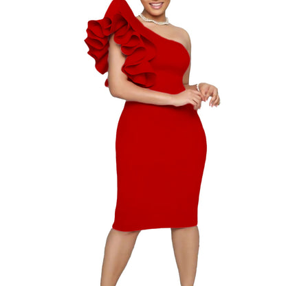 Summer One Shoulder Sexy Party Dresses for Women