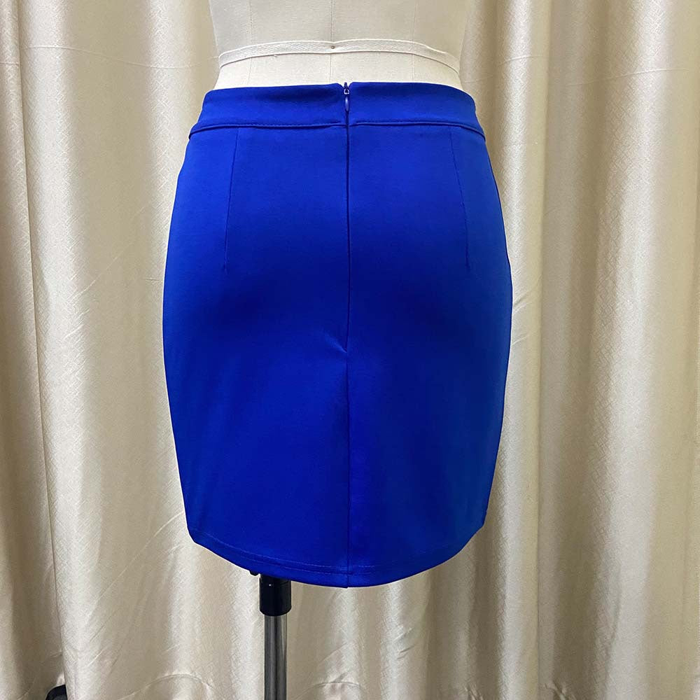Elegant Women Two Pieces Blazer and Skirts for Women