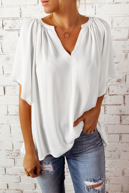 Leisure Summer Chiffon Women Short Sleeves T Shirts