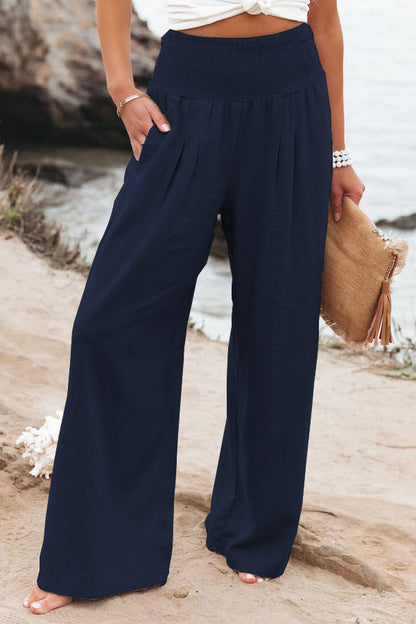 Casual Linen Summer Wide Legs Pants for Women