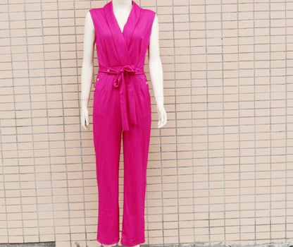 Sexy Sleeveless Office Lady Jumpsuits