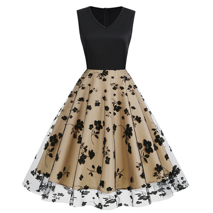 Vintage Sleeveless Butterfly Tulle Dresses
