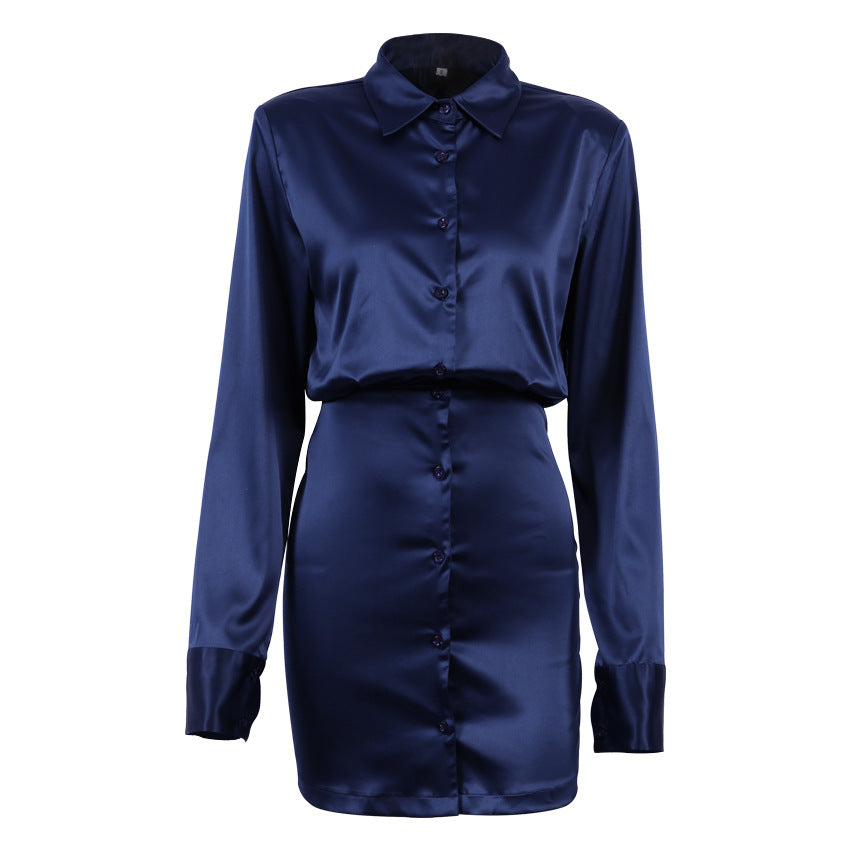Sexy Classy Long Sleeves Sheath Shirts Dresses