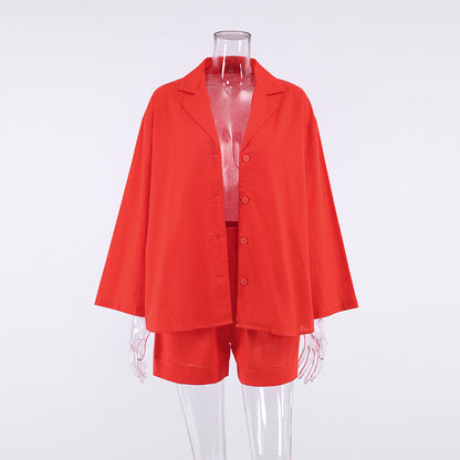 Casual Cotton Summer Women Out Suits