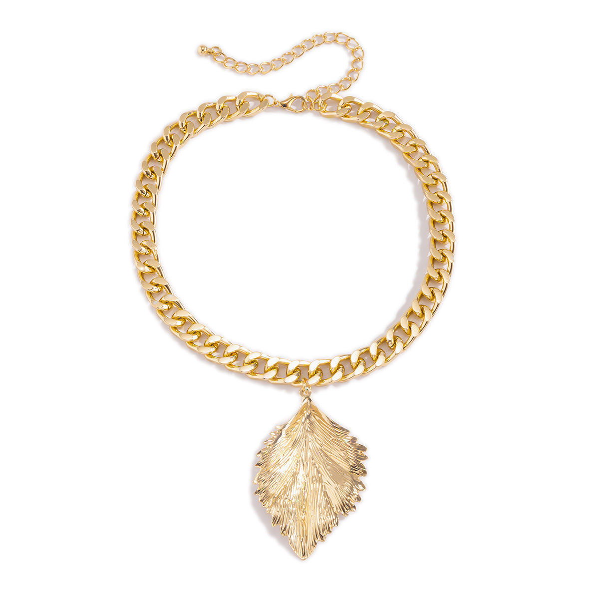 Fashion Leaf Design Hip Hop Women Necklaces