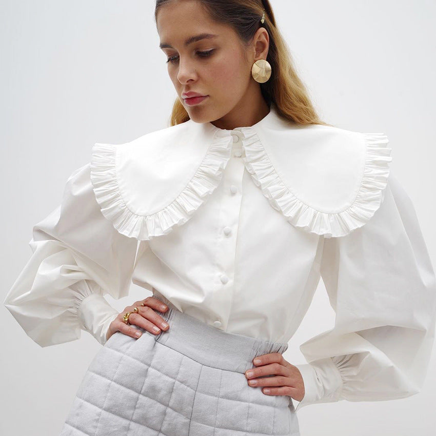White Princess Women Long Sleeves Shirts