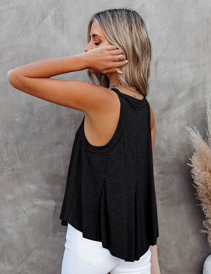 Sexy V Neck Cotton Sleeveless Tank Tops