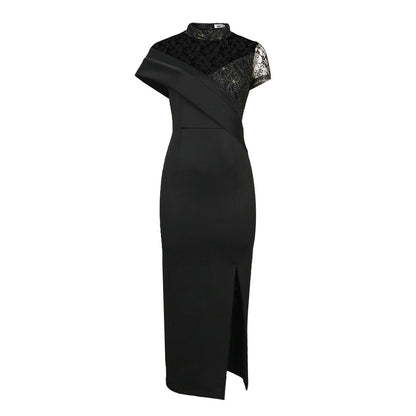 Sexy Lace Design Split Front Evening Party Dresses