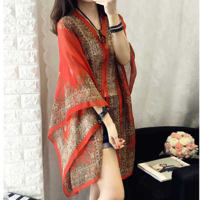 Summer Chiffon Women Cape Covers