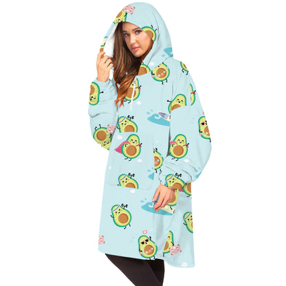 Soft Bee Print Lazy Wearable Watching TV Blanket