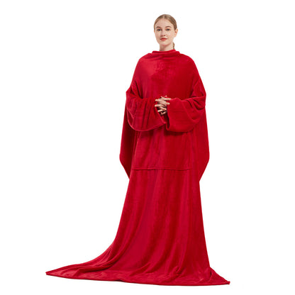 Multi Functional Fleece Throw Blankets for Watching TV