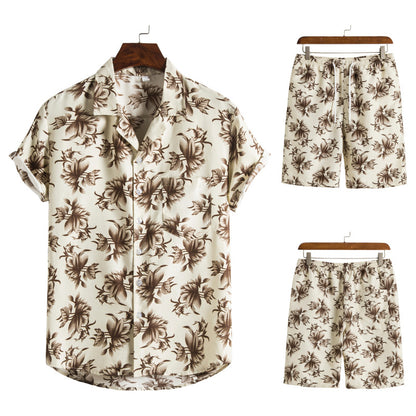 Summer Hawaii Floral Men‘s Beach Sets