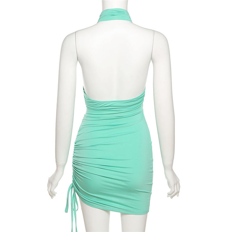 Sexy Halter Backless Summer Bodycon Dresses