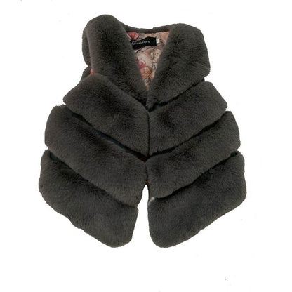 Lovely Winter Artificial Fur Sleeveless Vest for Kids