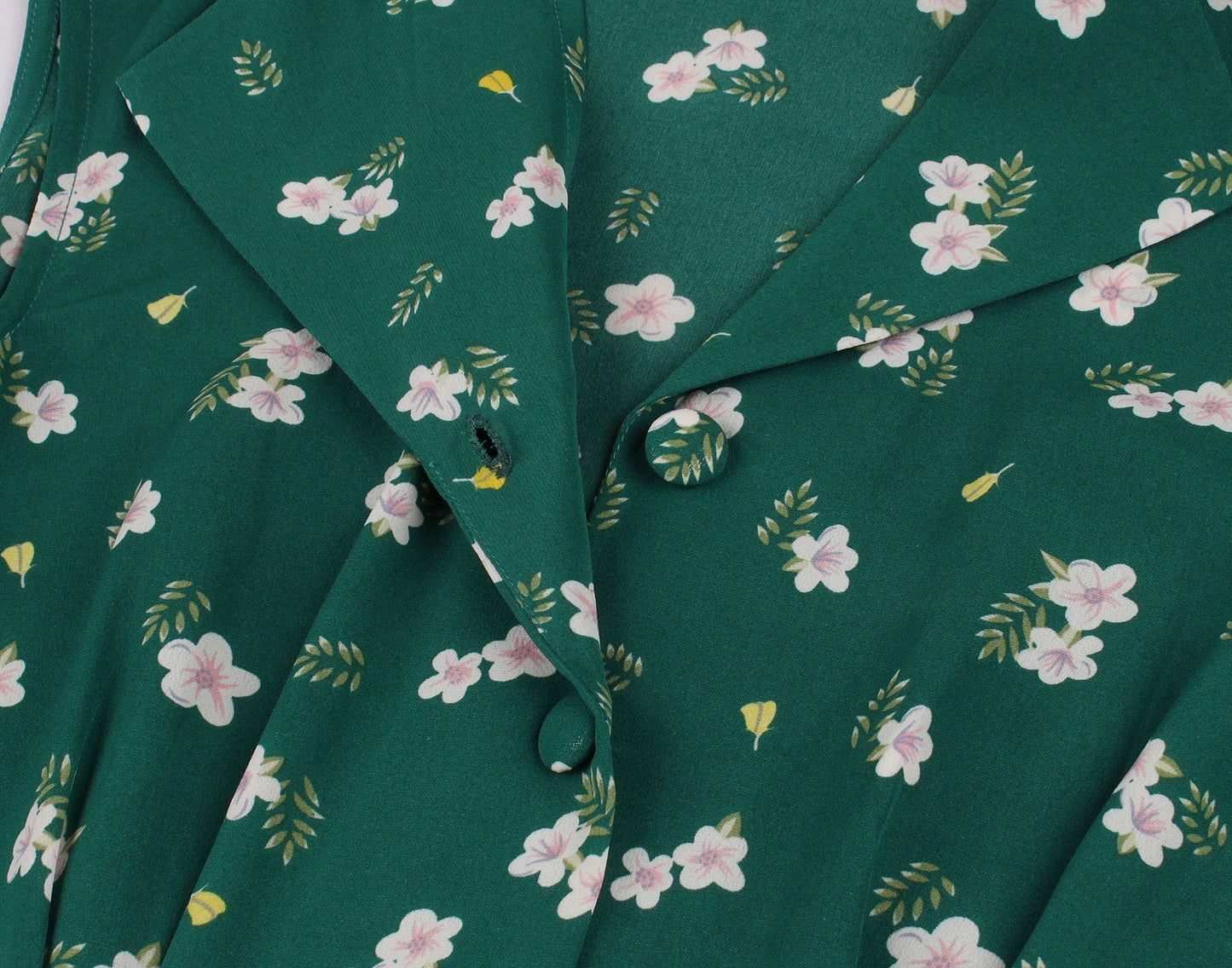Women Turnover Colloar Floral Retro Dresses-STYLEGOING