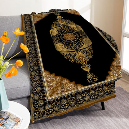 Vintage Boho Fleece Throw Blankets