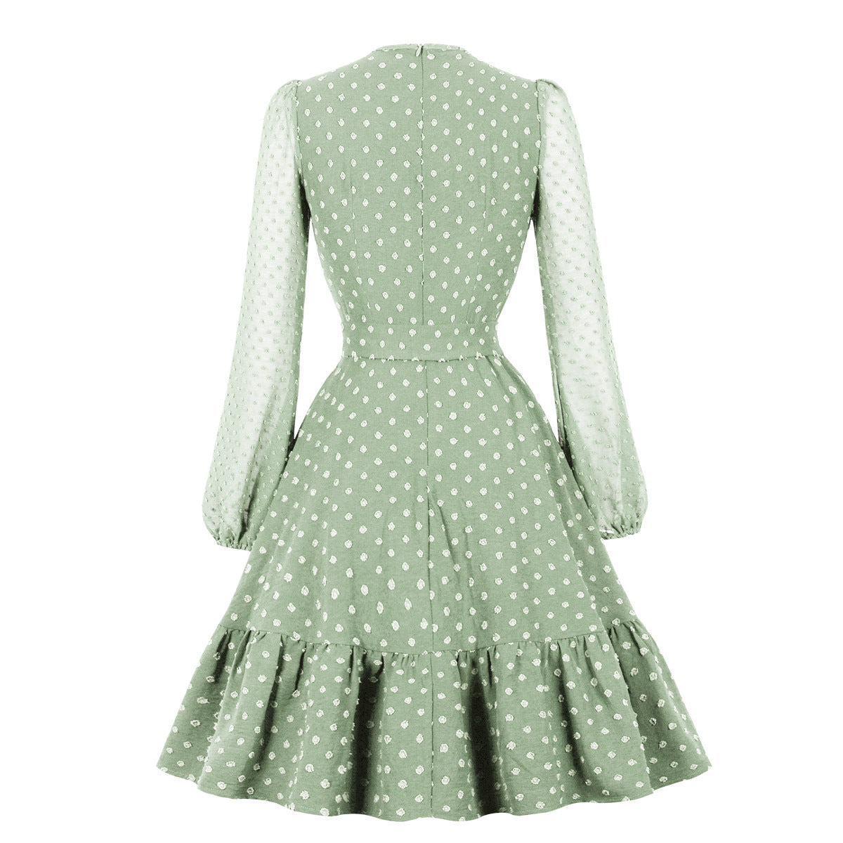 Elegant Tulle Ruffled Long Sleeves Dresses